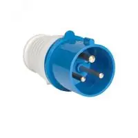 Вилка переносная 013 2Р+РЕ 16А 220В IP44 EKF - foto