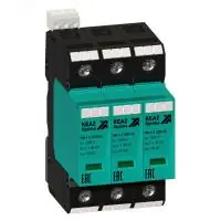 Ограничитель импульсных перенапряжений (УЗИП) OptiDin OM-I-3-280/12,5 - foto