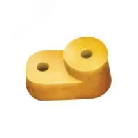 Угловой изолятор для О шины желтый (200 штук) - foto